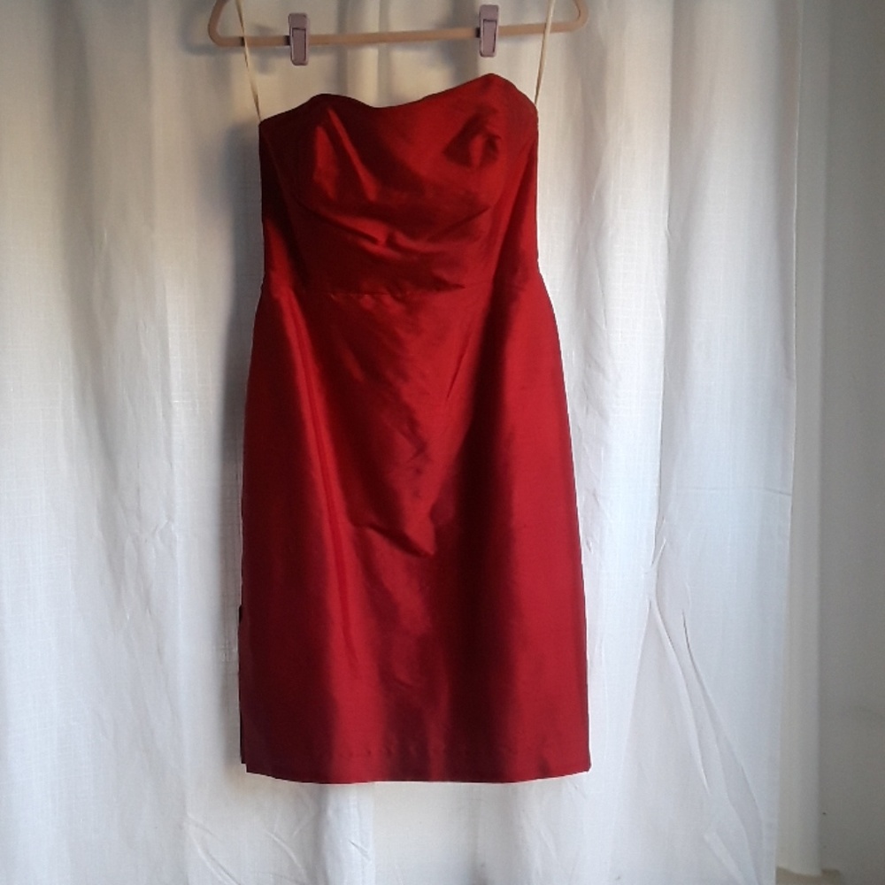 Strapless Red Dress